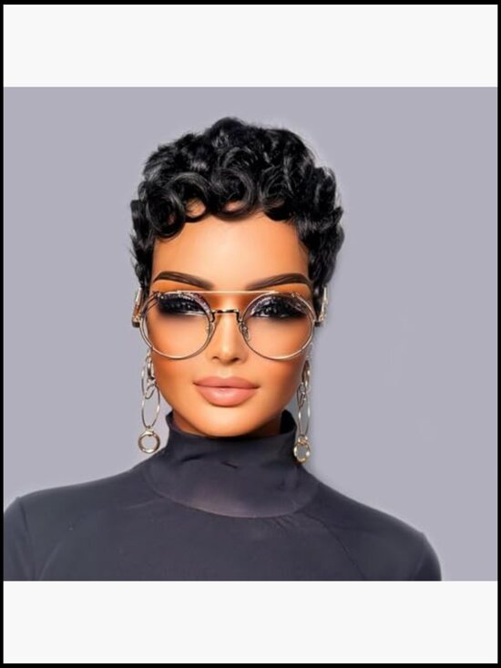 Pixie Cut Wig Human Hair Natural Looking Short Full Machine Made Glueless main image 6